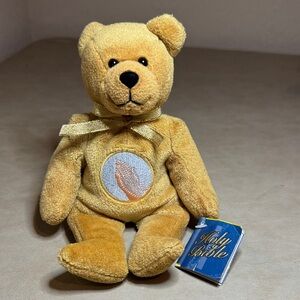 Holy Bible Amen 1999 Tan Teddy Bear with Gold Ribbon